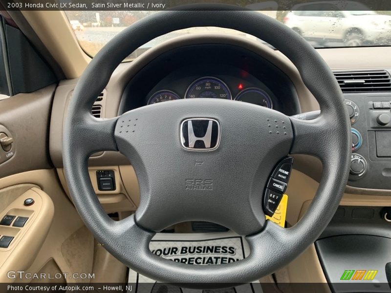 Satin Silver Metallic / Ivory 2003 Honda Civic LX Sedan