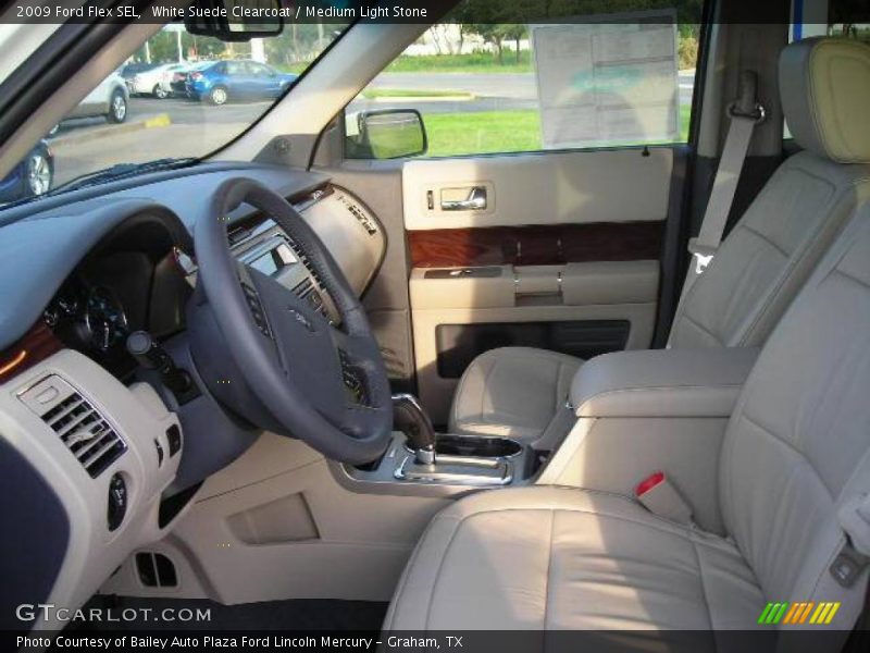 White Suede Clearcoat / Medium Light Stone 2009 Ford Flex SEL