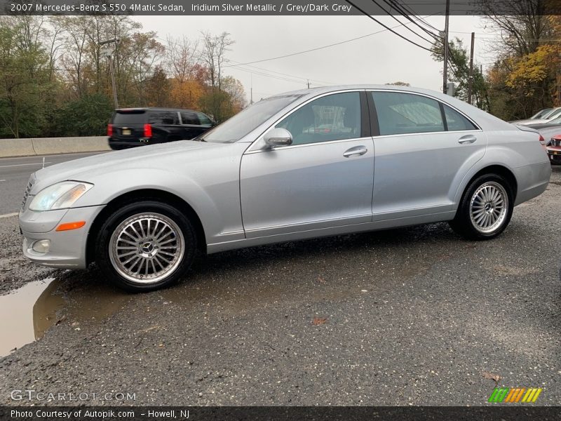 Iridium Silver Metallic / Grey/Dark Grey 2007 Mercedes-Benz S 550 4Matic Sedan