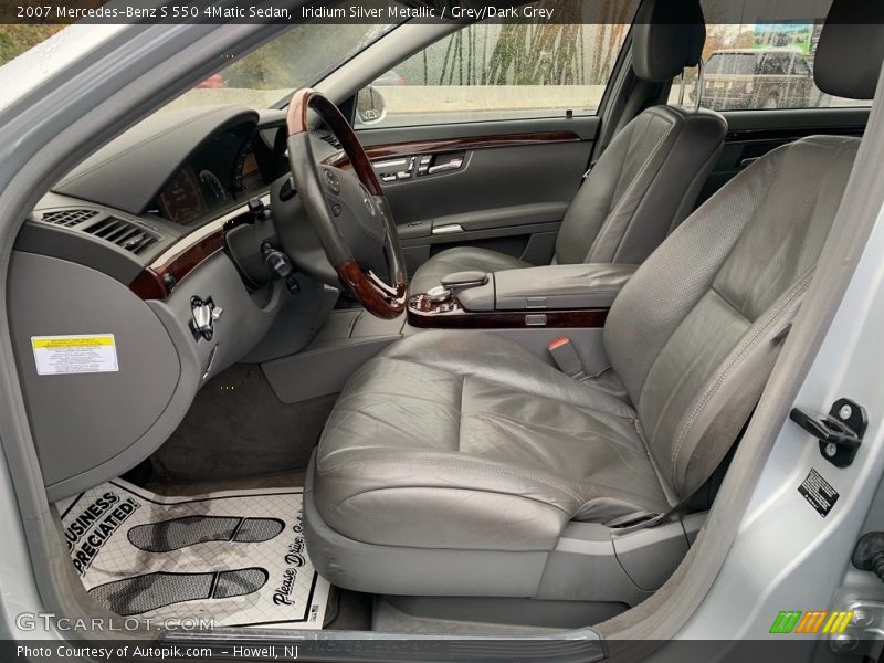 Iridium Silver Metallic / Grey/Dark Grey 2007 Mercedes-Benz S 550 4Matic Sedan