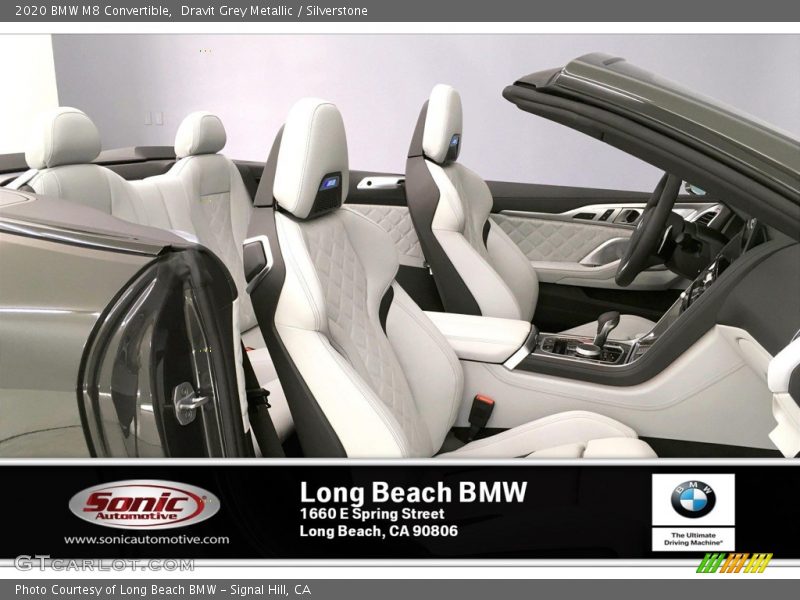 Dravit Grey Metallic / Silverstone 2020 BMW M8 Convertible