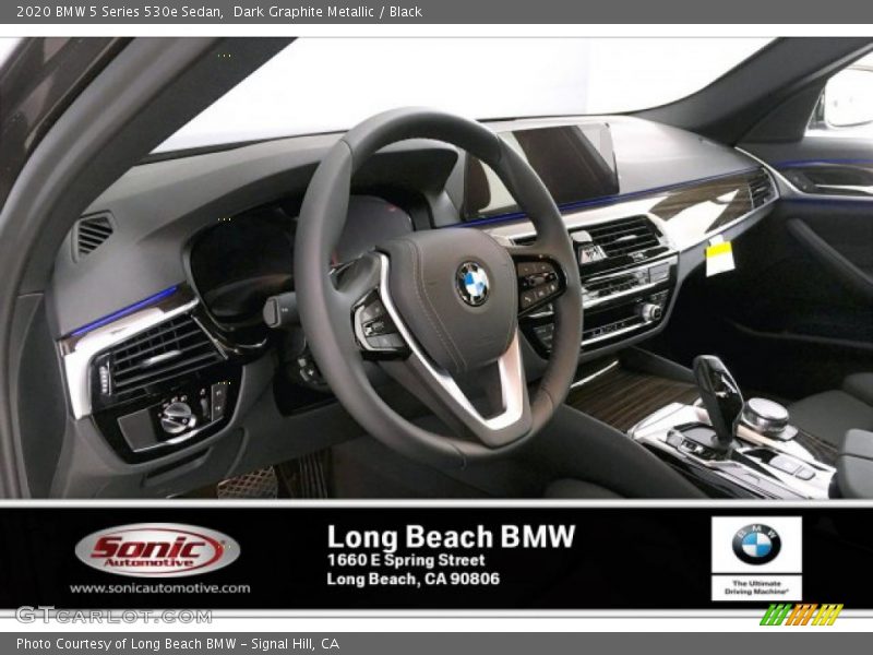 Dark Graphite Metallic / Black 2020 BMW 5 Series 530e Sedan