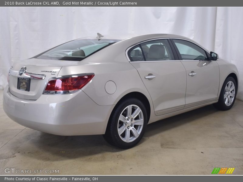 Gold Mist Metallic / Cocoa/Light Cashmere 2010 Buick LaCrosse CXL AWD