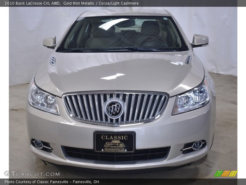 Gold Mist Metallic / Cocoa/Light Cashmere 2010 Buick LaCrosse CXL AWD