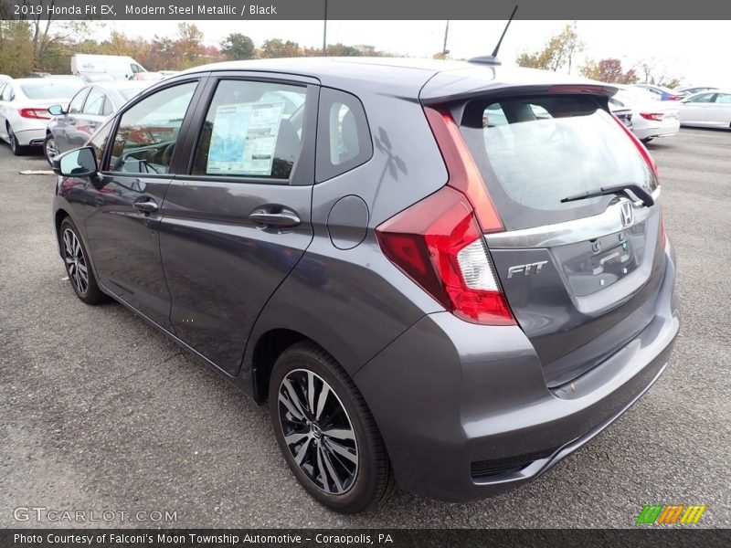 Modern Steel Metallic / Black 2019 Honda Fit EX