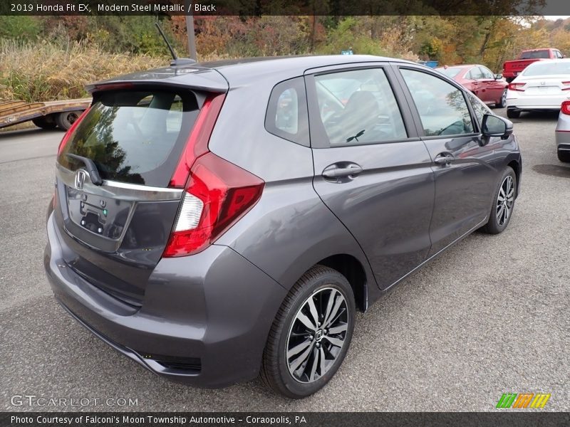 Modern Steel Metallic / Black 2019 Honda Fit EX