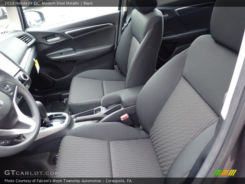 Modern Steel Metallic / Black 2019 Honda Fit EX