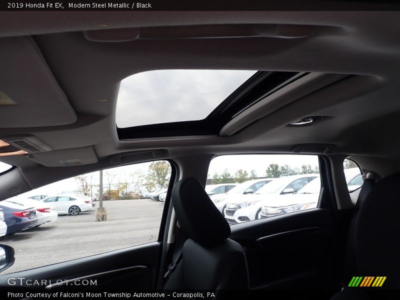 Modern Steel Metallic / Black 2019 Honda Fit EX