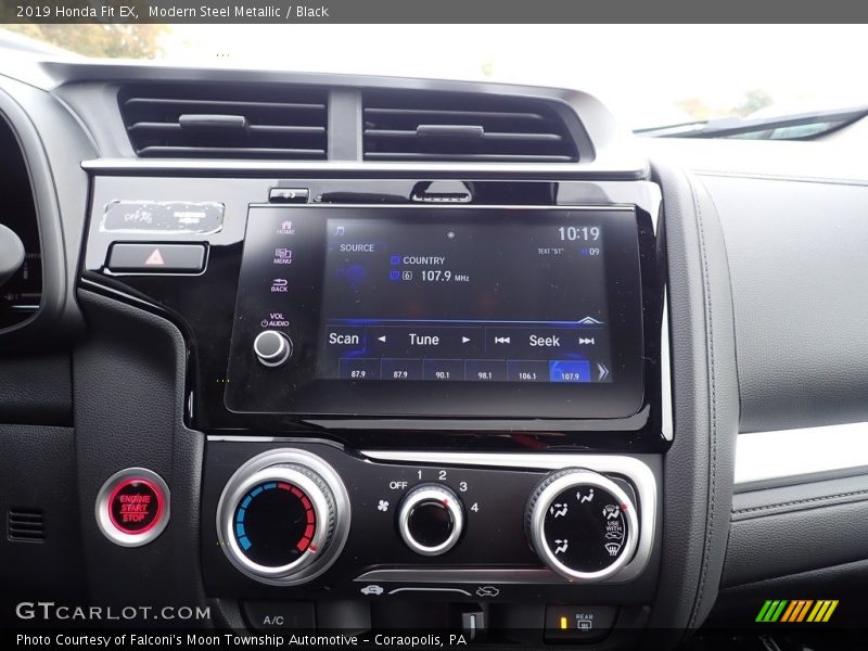 Modern Steel Metallic / Black 2019 Honda Fit EX