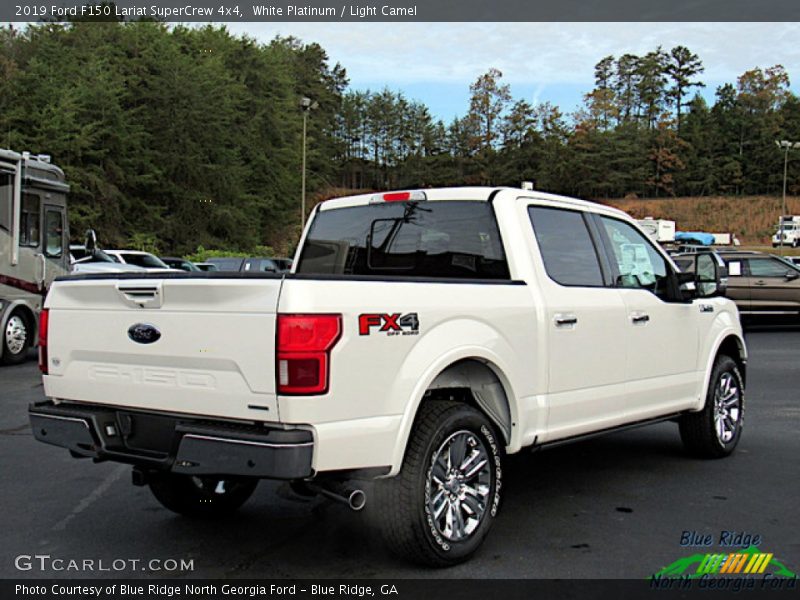 White Platinum / Light Camel 2019 Ford F150 Lariat SuperCrew 4x4