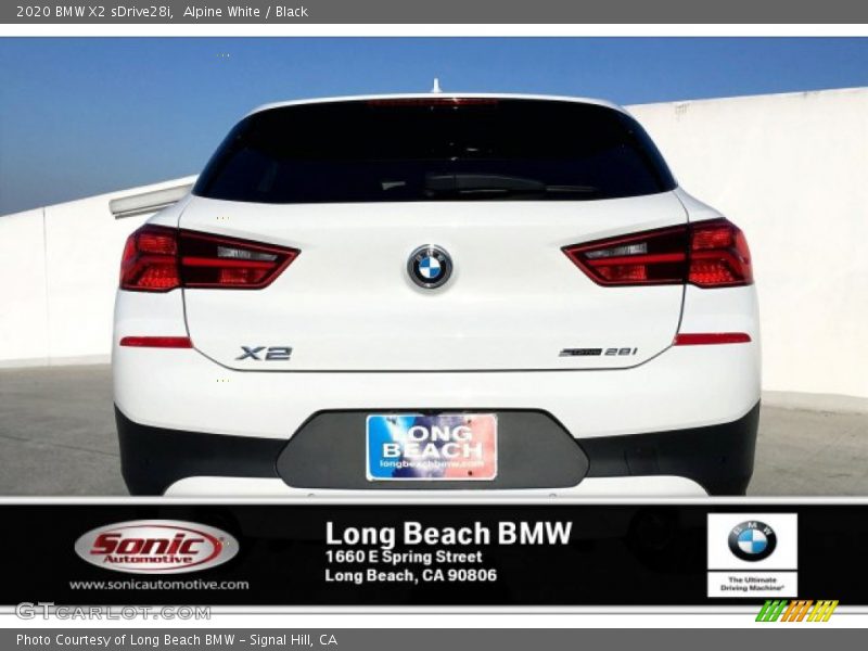 Alpine White / Black 2020 BMW X2 sDrive28i