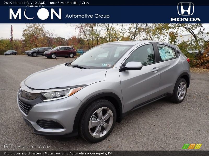 Lunar Silver Metallic / Gray 2019 Honda HR-V LX AWD