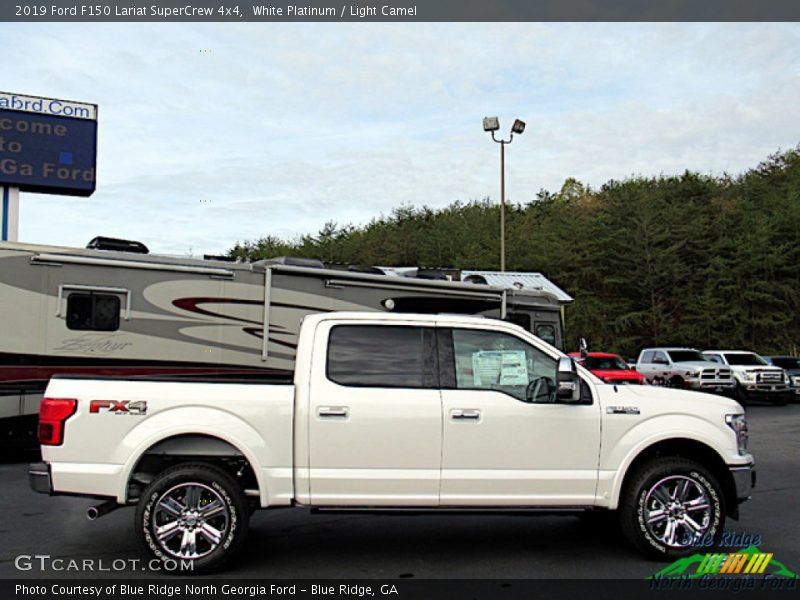 White Platinum / Light Camel 2019 Ford F150 Lariat SuperCrew 4x4