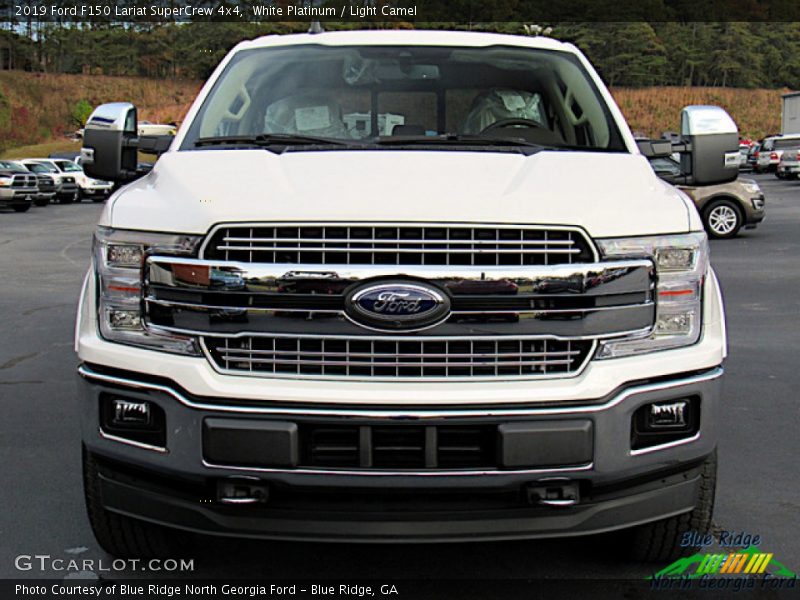 White Platinum / Light Camel 2019 Ford F150 Lariat SuperCrew 4x4