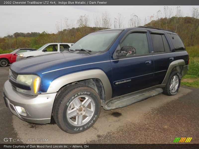 Indigo Blue Metallic / Dark Pewter 2002 Chevrolet TrailBlazer LTZ 4x4