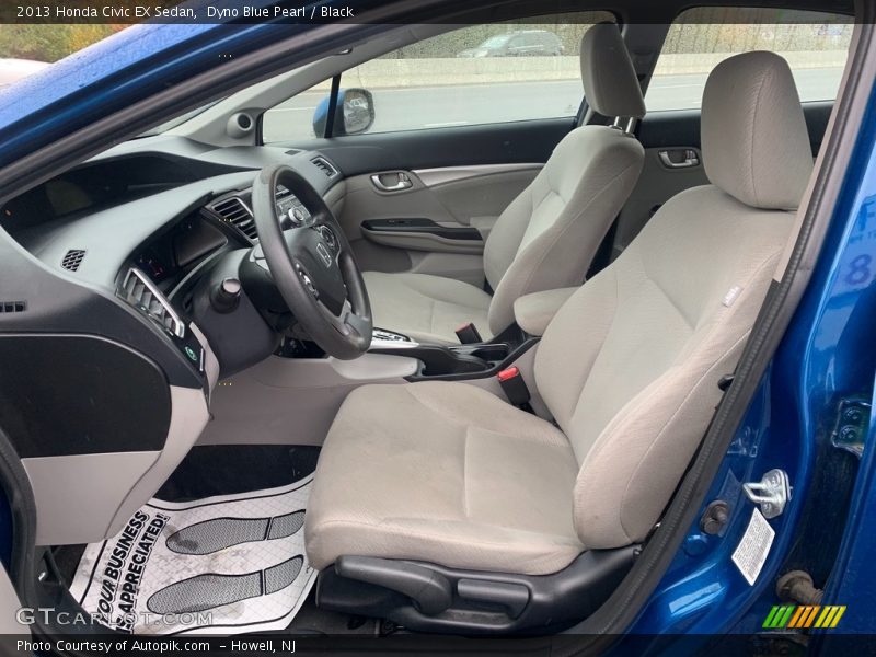 Dyno Blue Pearl / Black 2013 Honda Civic EX Sedan