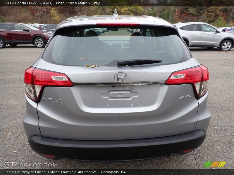 Lunar Silver Metallic / Gray 2019 Honda HR-V LX AWD