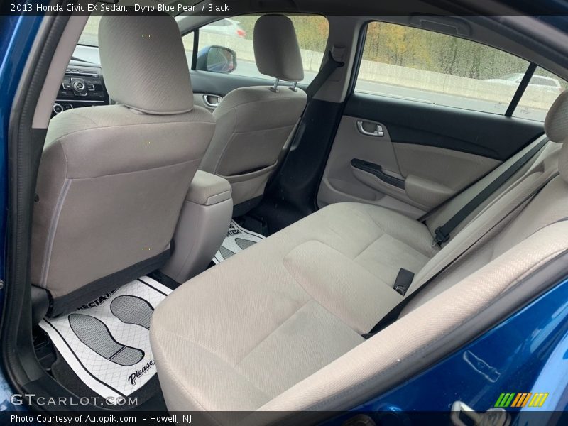 Dyno Blue Pearl / Black 2013 Honda Civic EX Sedan