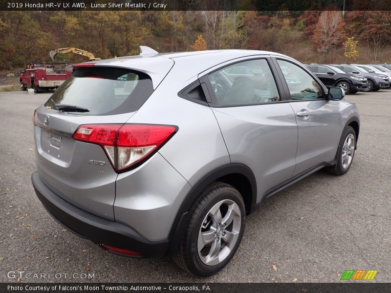 Lunar Silver Metallic / Gray 2019 Honda HR-V LX AWD