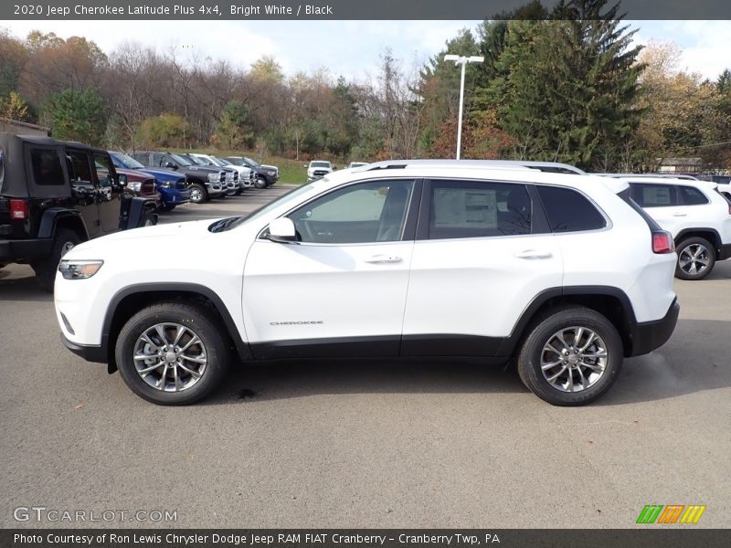 Bright White / Black 2020 Jeep Cherokee Latitude Plus 4x4