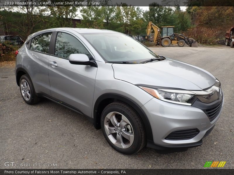 Lunar Silver Metallic / Gray 2019 Honda HR-V LX AWD