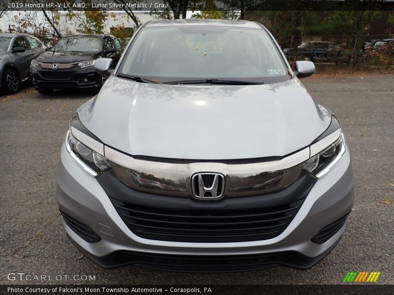 Lunar Silver Metallic / Gray 2019 Honda HR-V LX AWD