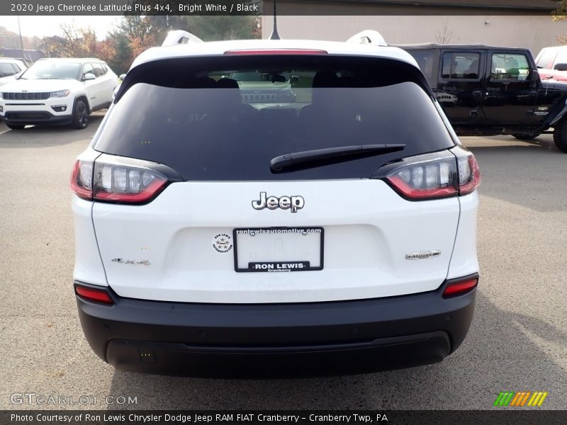 Bright White / Black 2020 Jeep Cherokee Latitude Plus 4x4