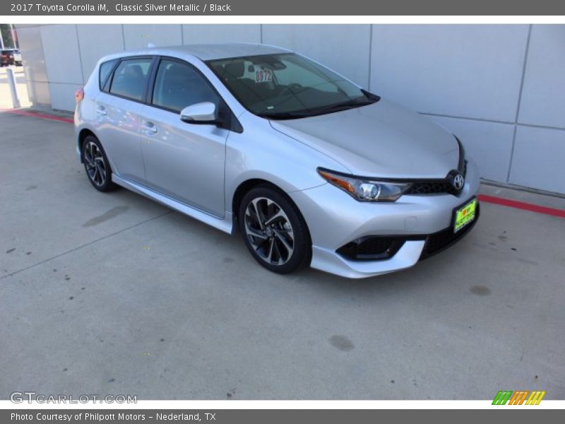 Classic Silver Metallic / Black 2017 Toyota Corolla iM