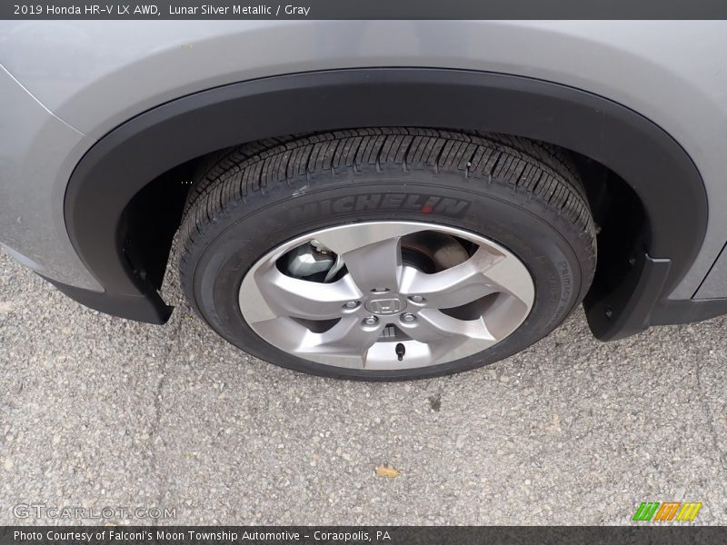 Lunar Silver Metallic / Gray 2019 Honda HR-V LX AWD