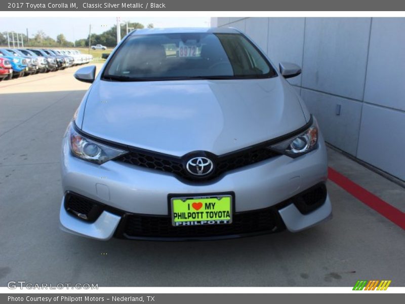Classic Silver Metallic / Black 2017 Toyota Corolla iM