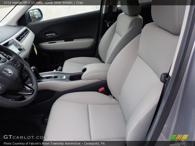 Lunar Silver Metallic / Gray 2019 Honda HR-V LX AWD