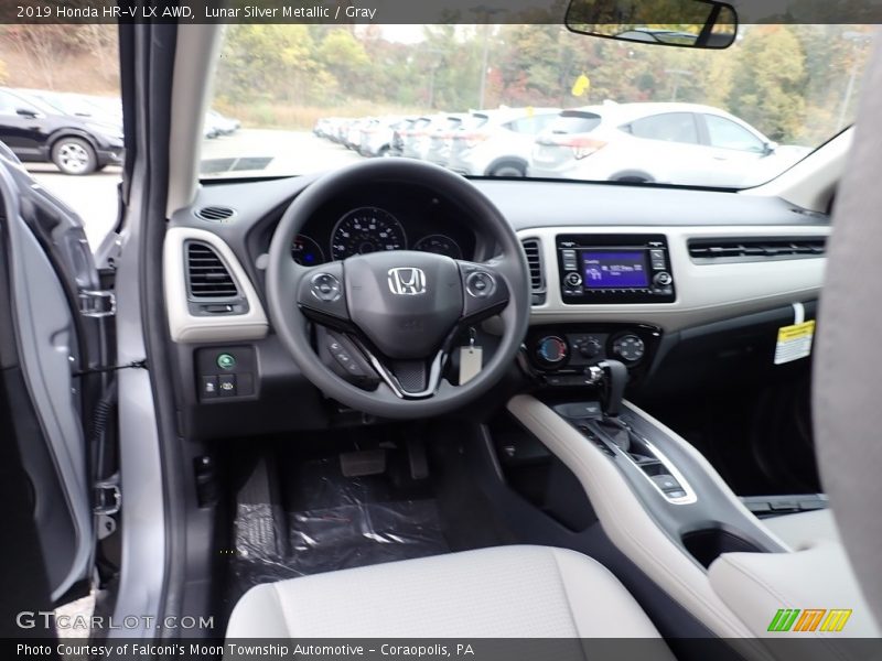 Lunar Silver Metallic / Gray 2019 Honda HR-V LX AWD