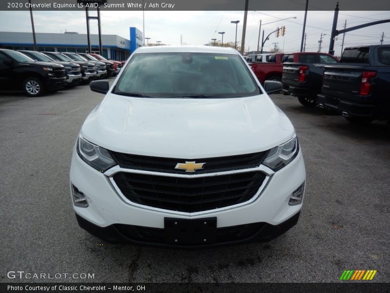 Summit White / Ash Gray 2020 Chevrolet Equinox LS AWD