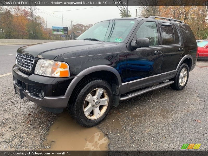 Medium Wedgewood Blue Metallic / Graphite Grey 2003 Ford Explorer XLT 4x4