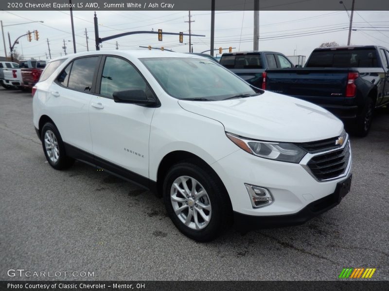 Summit White / Ash Gray 2020 Chevrolet Equinox LS AWD
