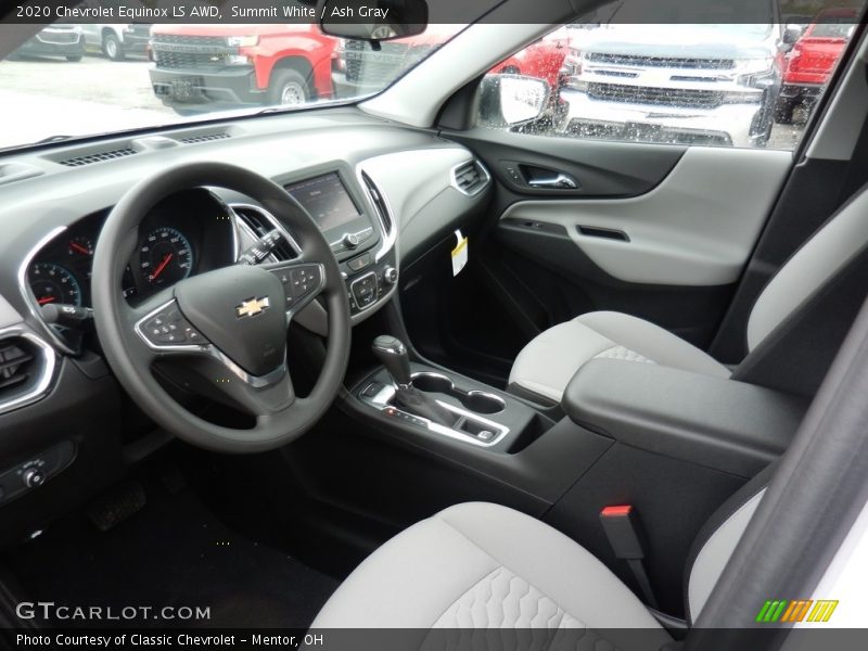 Summit White / Ash Gray 2020 Chevrolet Equinox LS AWD