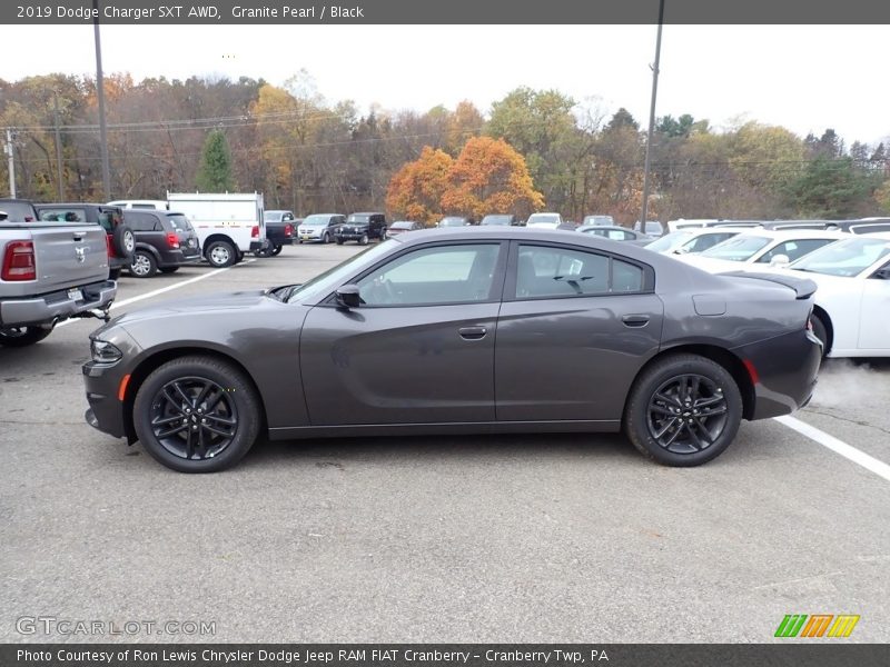 Granite Pearl / Black 2019 Dodge Charger SXT AWD