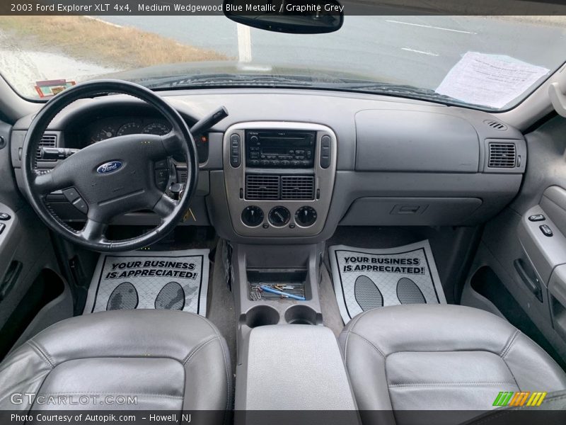 Medium Wedgewood Blue Metallic / Graphite Grey 2003 Ford Explorer XLT 4x4