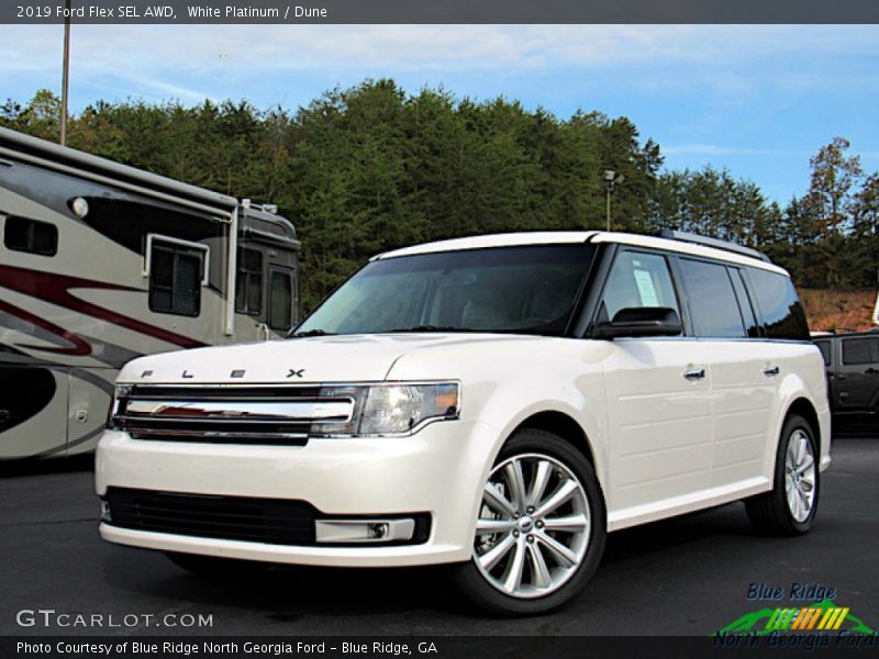 White Platinum / Dune 2019 Ford Flex SEL AWD