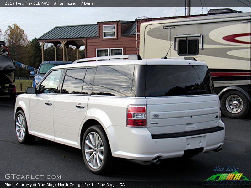 White Platinum / Dune 2019 Ford Flex SEL AWD