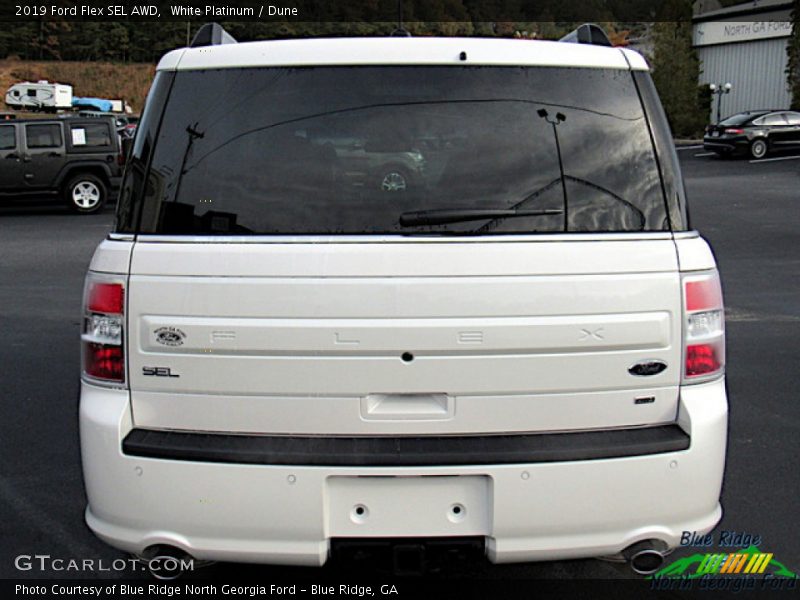 White Platinum / Dune 2019 Ford Flex SEL AWD