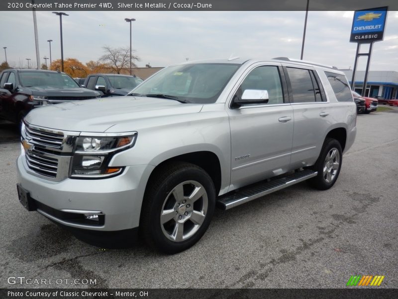 Silver Ice Metallic / Cocoa/­Dune 2020 Chevrolet Tahoe Premier 4WD