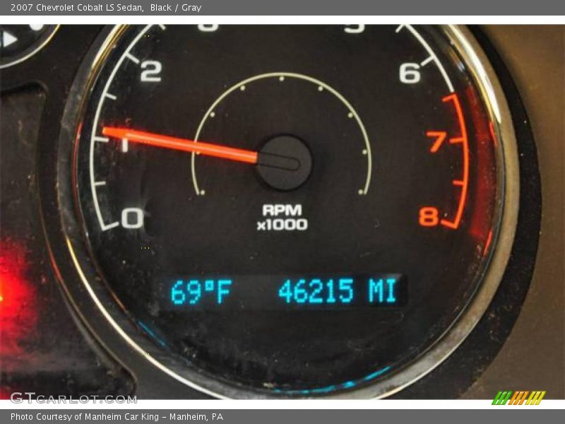 Black / Gray 2007 Chevrolet Cobalt LS Sedan