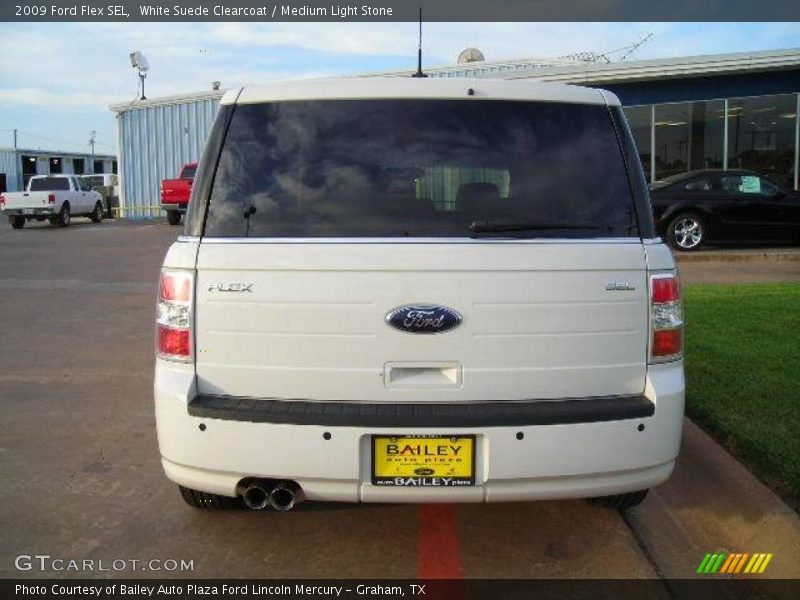 White Suede Clearcoat / Medium Light Stone 2009 Ford Flex SEL