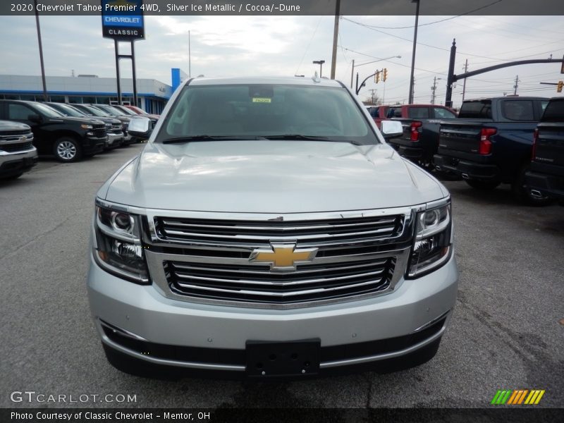 Silver Ice Metallic / Cocoa/­Dune 2020 Chevrolet Tahoe Premier 4WD