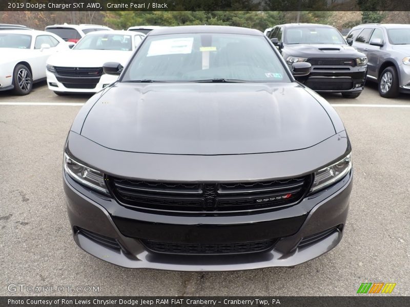 Granite Pearl / Black 2019 Dodge Charger SXT AWD