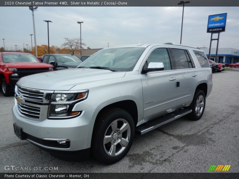 Silver Ice Metallic / Cocoa/­Dune 2020 Chevrolet Tahoe Premier 4WD