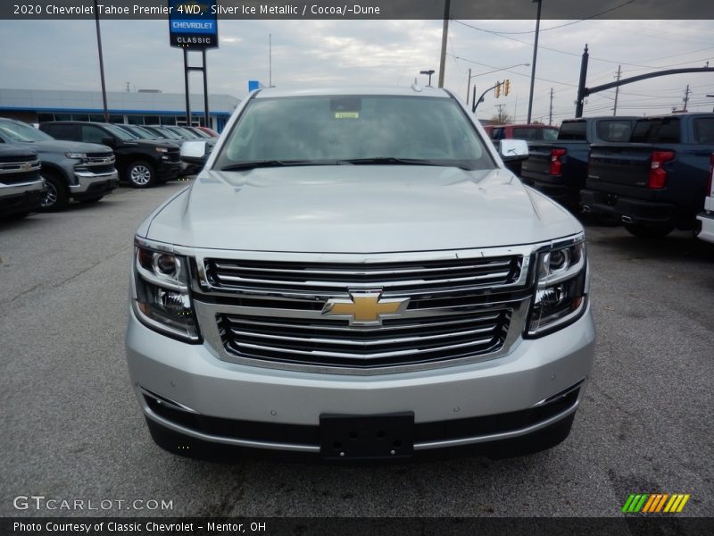 Silver Ice Metallic / Cocoa/­Dune 2020 Chevrolet Tahoe Premier 4WD