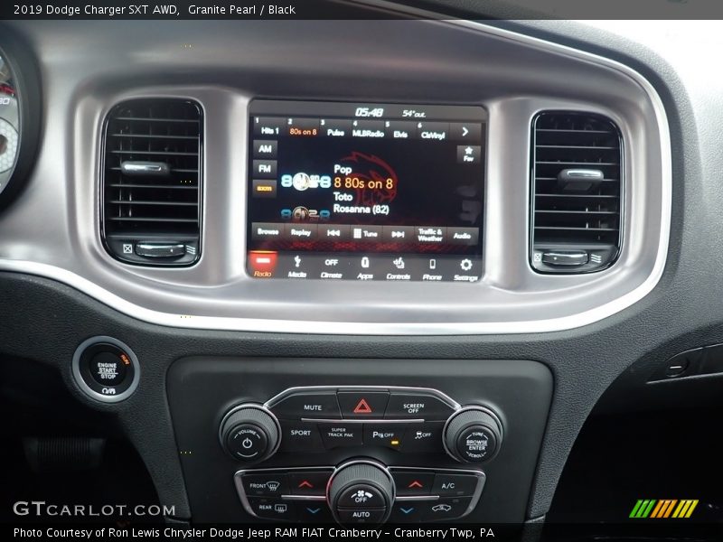 Granite Pearl / Black 2019 Dodge Charger SXT AWD