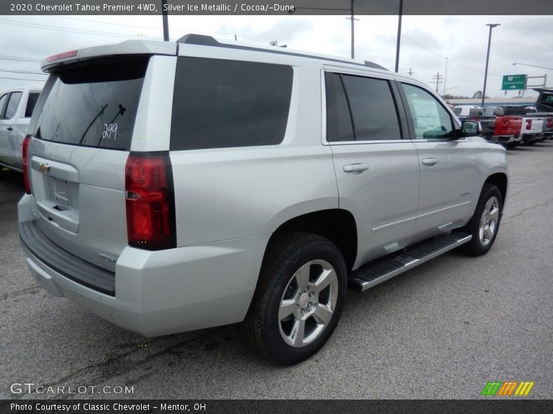 Silver Ice Metallic / Cocoa/­Dune 2020 Chevrolet Tahoe Premier 4WD